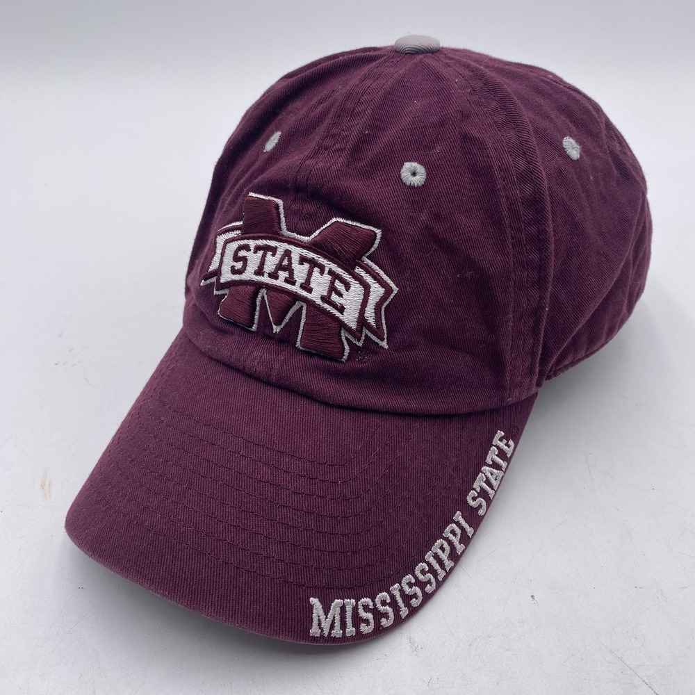 Mississippi State Bulldogs Hat Maroon Clean Up Strapback Cotton Captivating